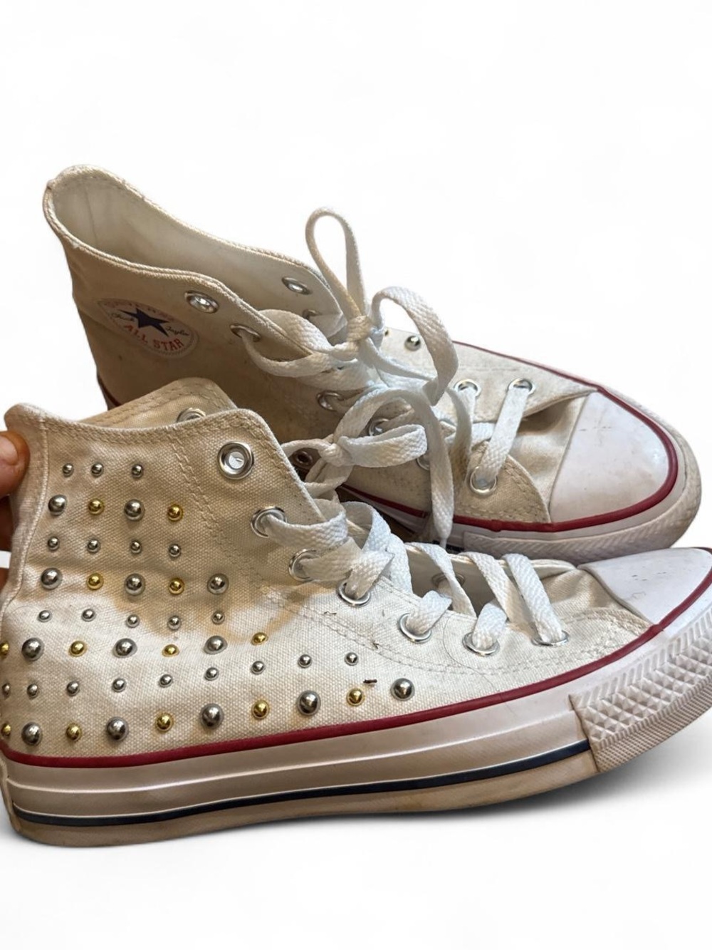 High-Top Studded Converse